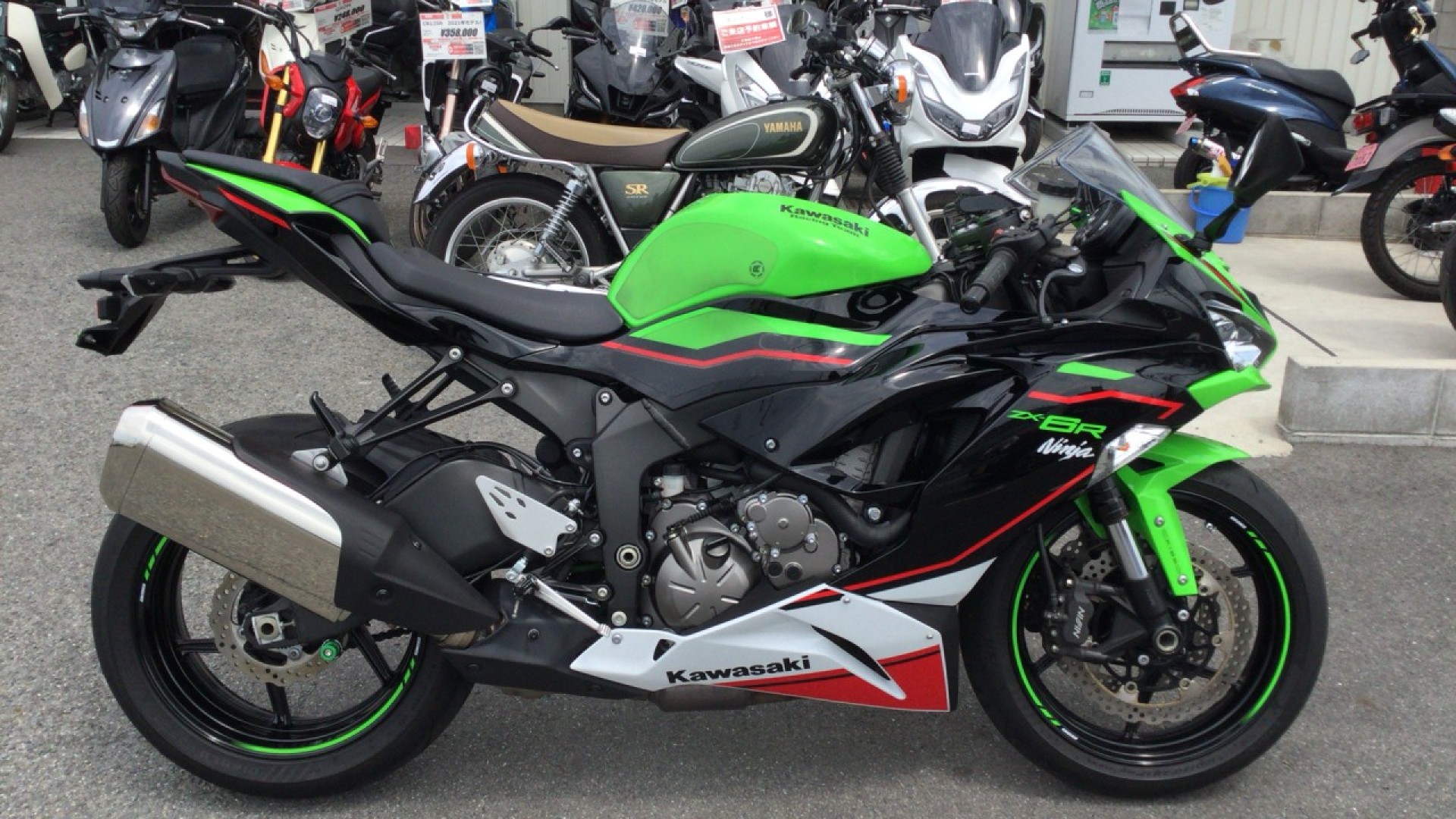 や ZX-6R 前後タイヤ交換（ライコランド フォレオ広島東店の作業実績 2024