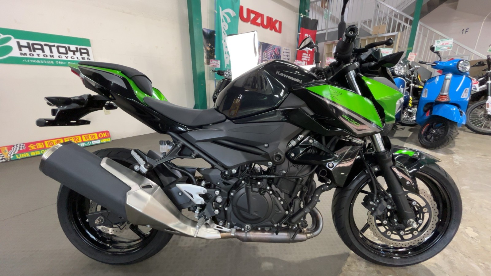 中古 KAWASAKI カワサキ Z400 2022年式 7316km 【360°VIEW!】 社外