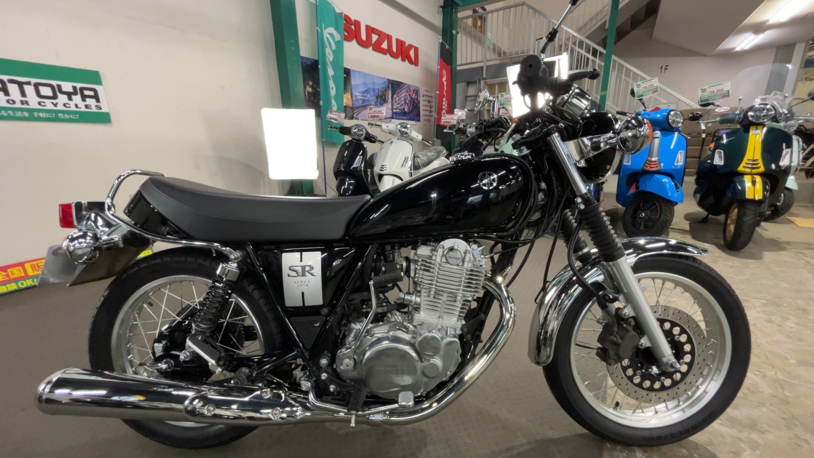 中古 YAMAHA ヤマハ SR400 2019年式 3269km 【360°VIEW!】 人気の 